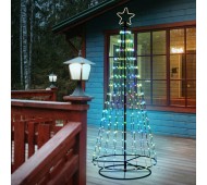 Albero di Natale conico con 304 led Rgb